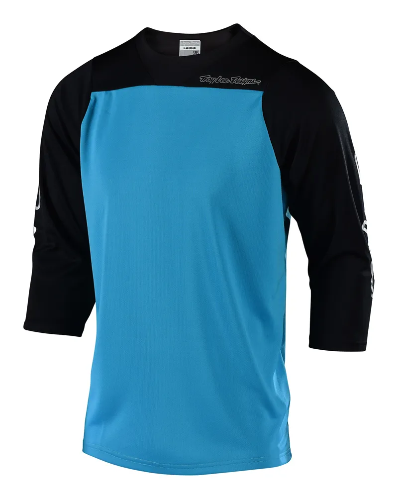 Troy Lee Designs Ruckus Mens Jersey - Block Black/Ocean Blue