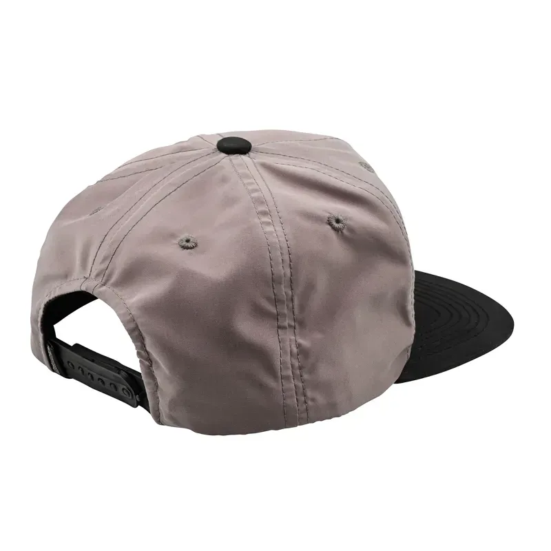 Troy Lee Designs Unstructured Snapback Cap - Smiley Gravel/Carbon-1