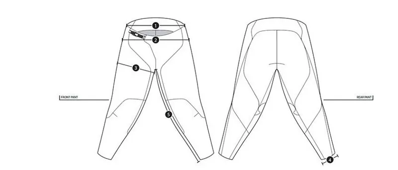 Troy Lee Designs Skyline Mens Mountain Bike Trousers Mono - Black - Size 30-1