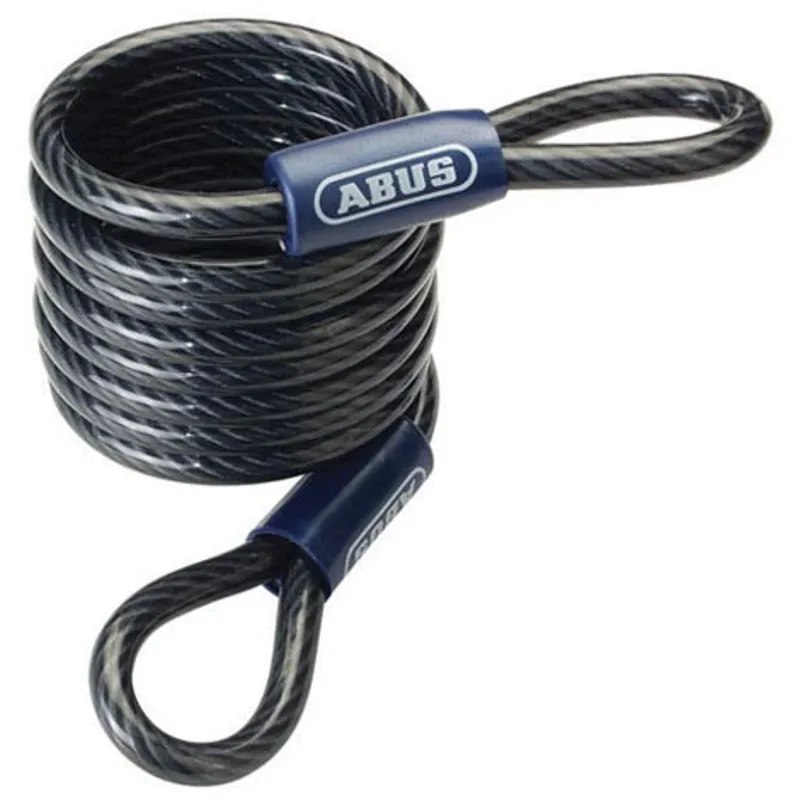 Black 185cm Abus 1850 Coil Cable Single 